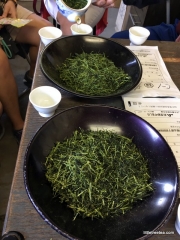 Un-sorted gyokuro leaves